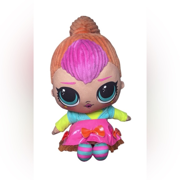 L.O.L. Surprise! Neon Q.T. Large 16” Huggable & Fun Plush Doll w/Vibrant dress - Picture 6 of 11